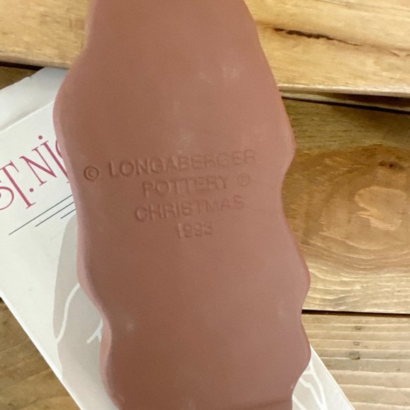 Vintage Longaberger Pottery‎ St. Nick Chocolate Mold 1993 Christmas NIB - Picture 7 of 8
